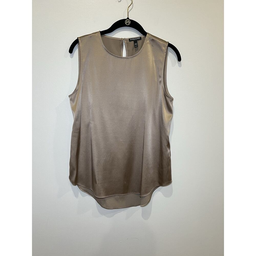 Eileen Fisher Petite Silk Women’s Tank Top Size Small P Sleeveless Blouse